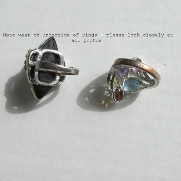 Collection Lot Bundle 14 Costume Jewelry Rings Size 6-6.75 - Picture 7 of 14